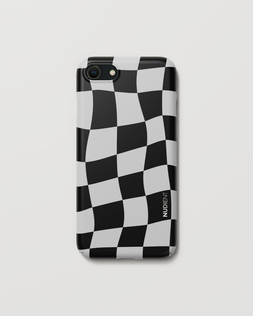 Thin Case Checkered White Black iPhone 7 NUDIENT